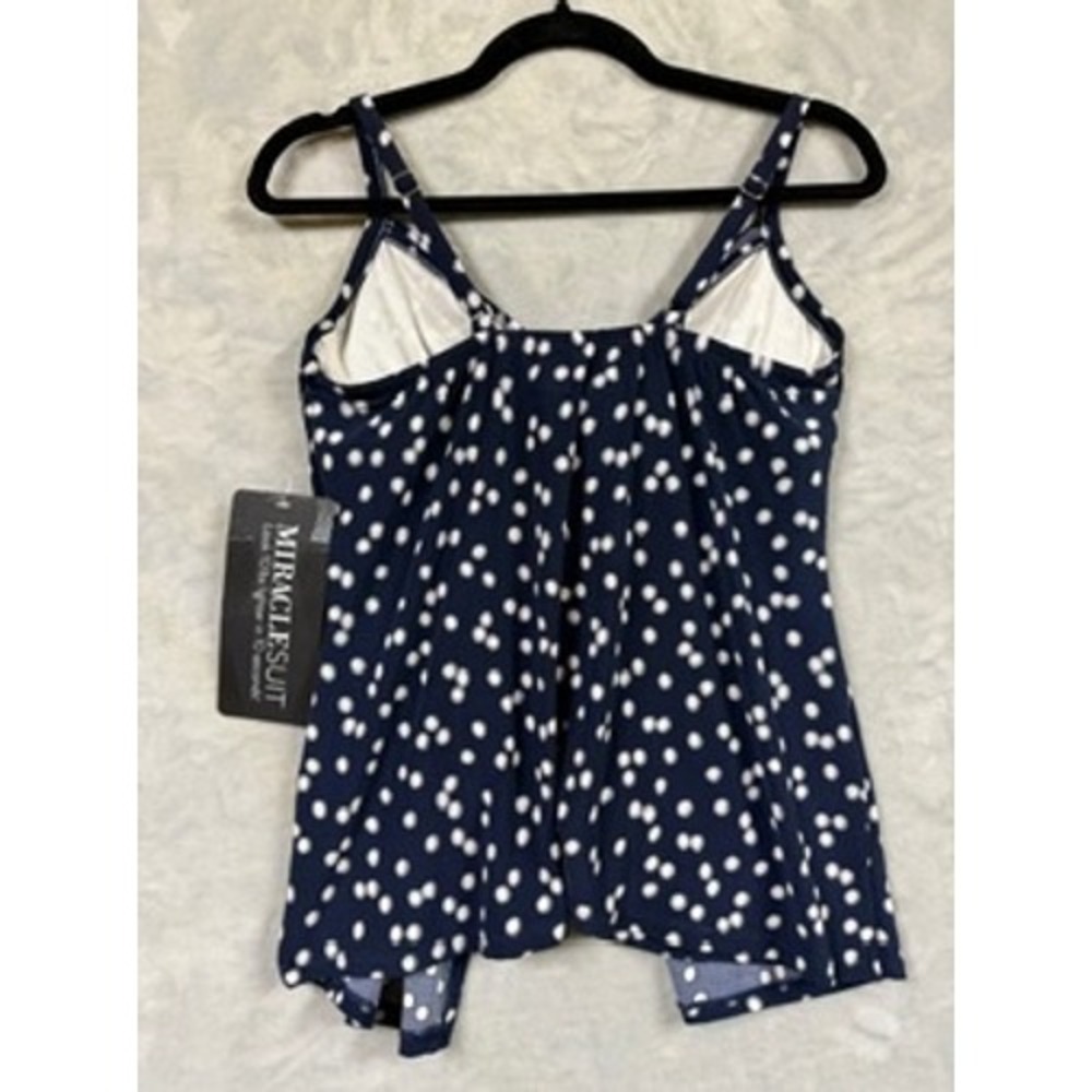 NEW Miraclesuit Luminare Tankini Top Womens Love Knot Flyaway 10 $142 - Picture 6 of 8